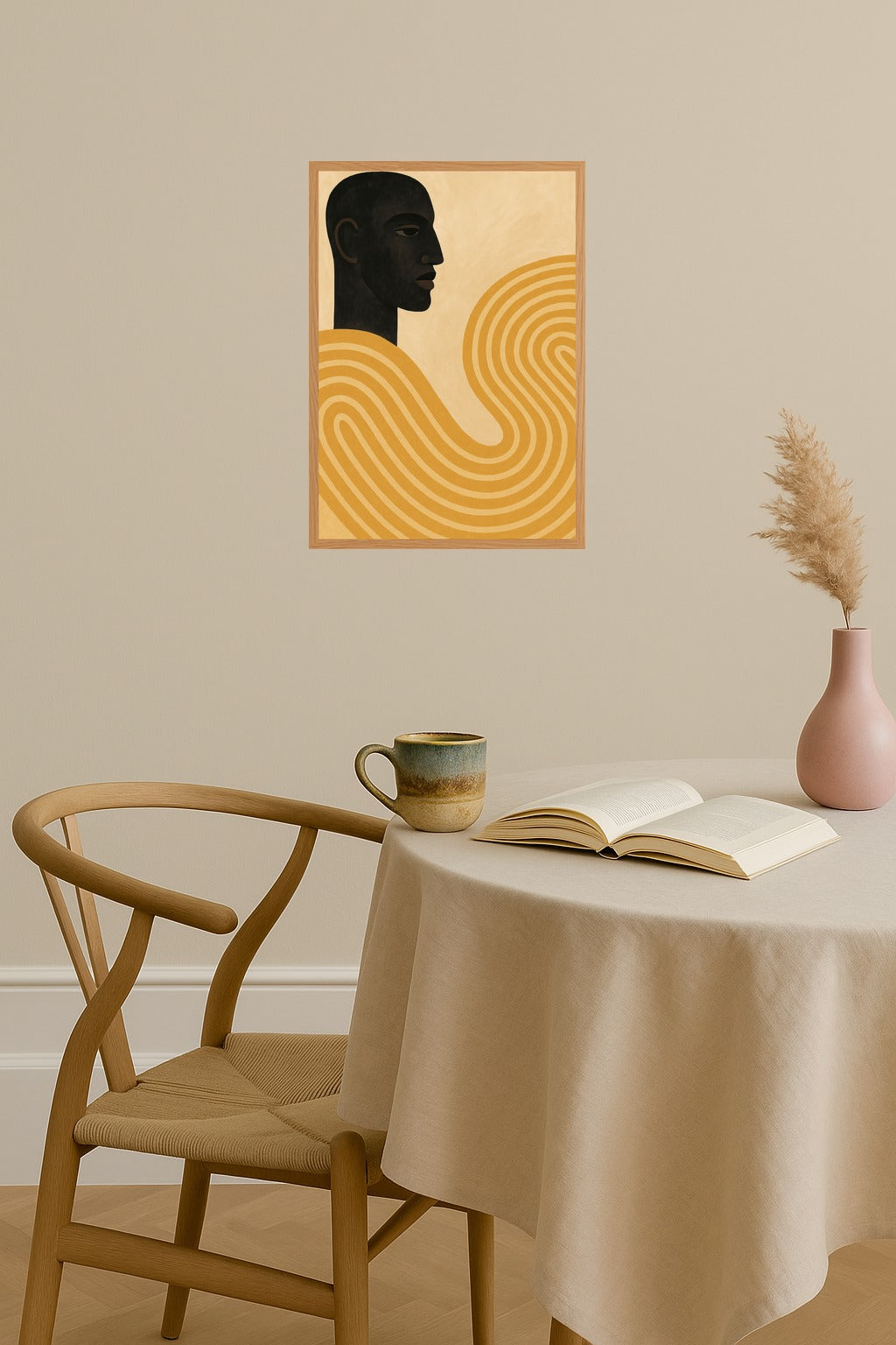 Poster mockup - Single poster in Nordic interior