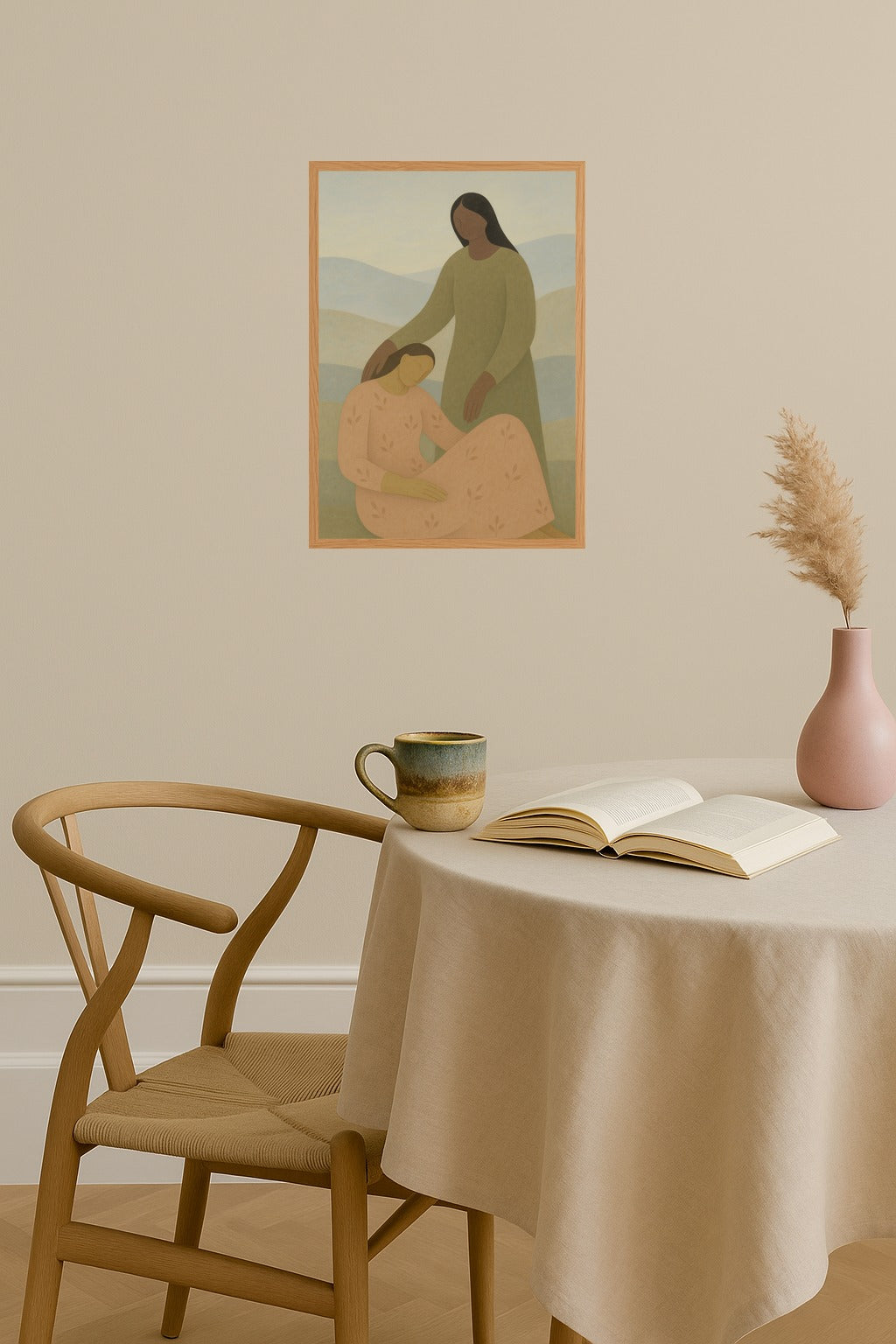 Poster mockup - Single poster in Nordic interior