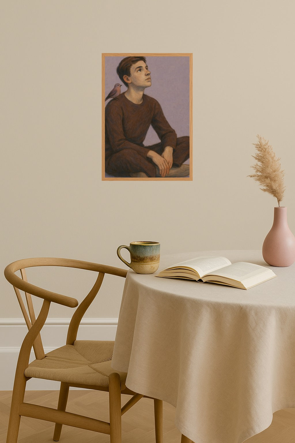 Poster mockup - Single poster in Nordic interior