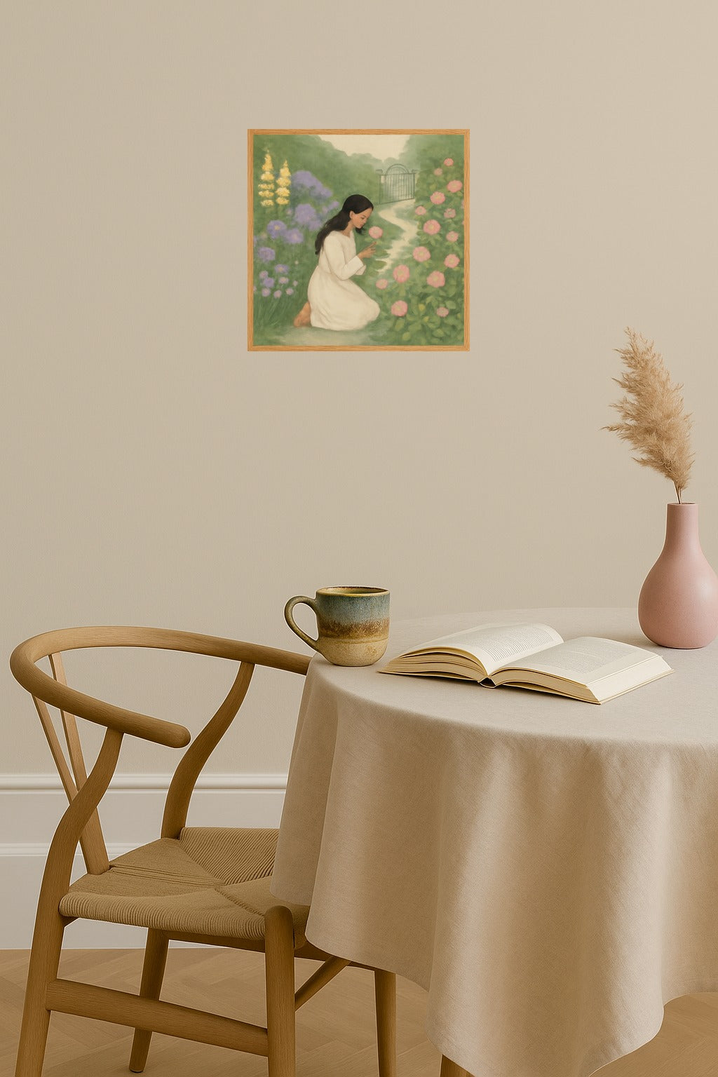 Poster mockup - Single poster in Nordic interior