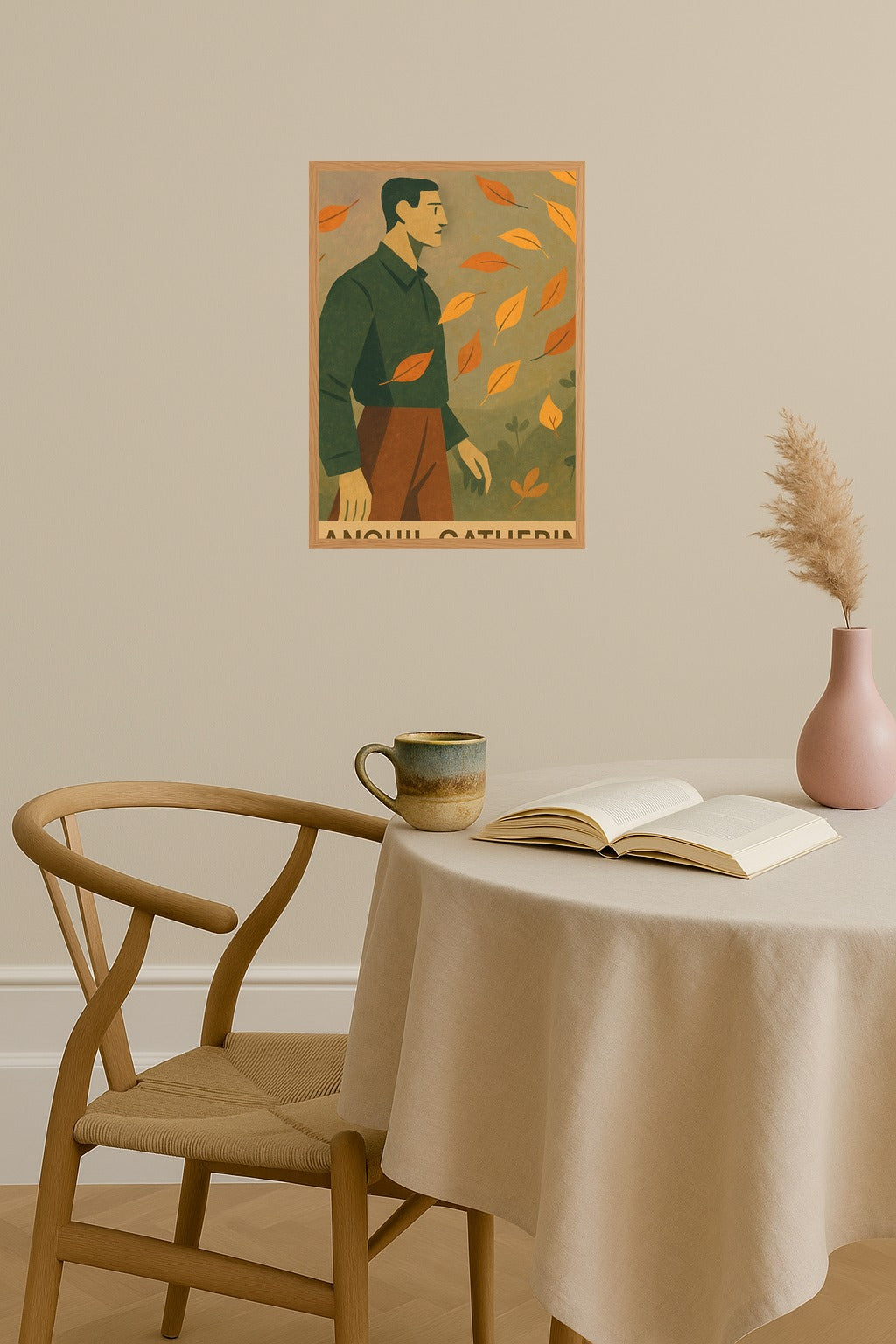 Poster mockup - Single poster in Nordic interior