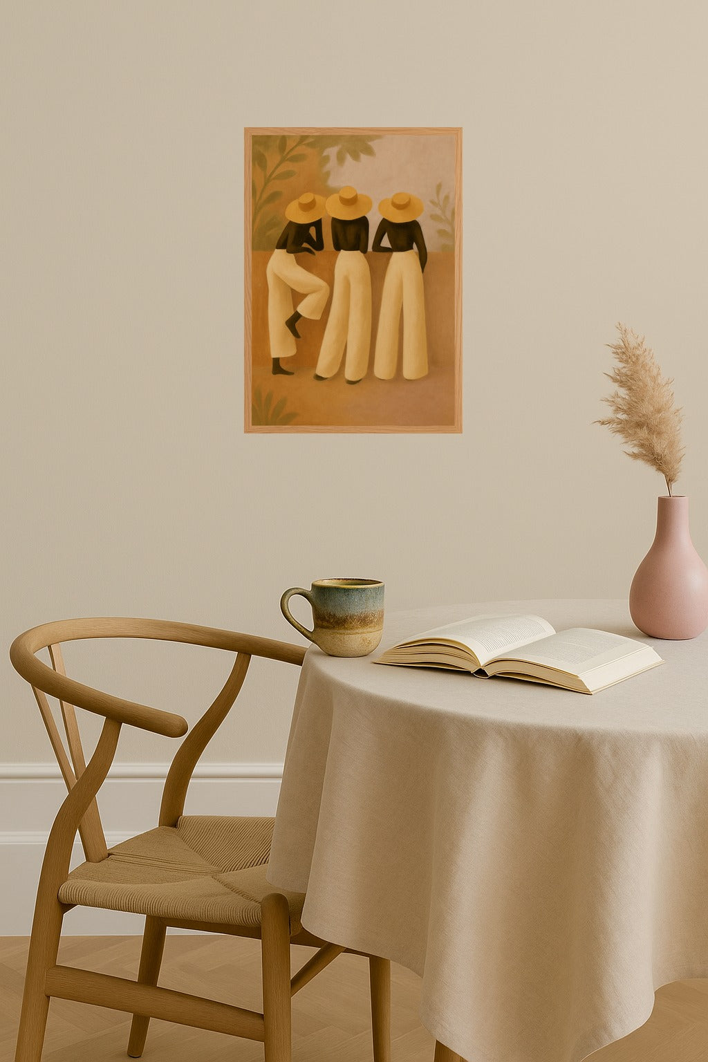 Poster mockup - Single poster in Nordic interior