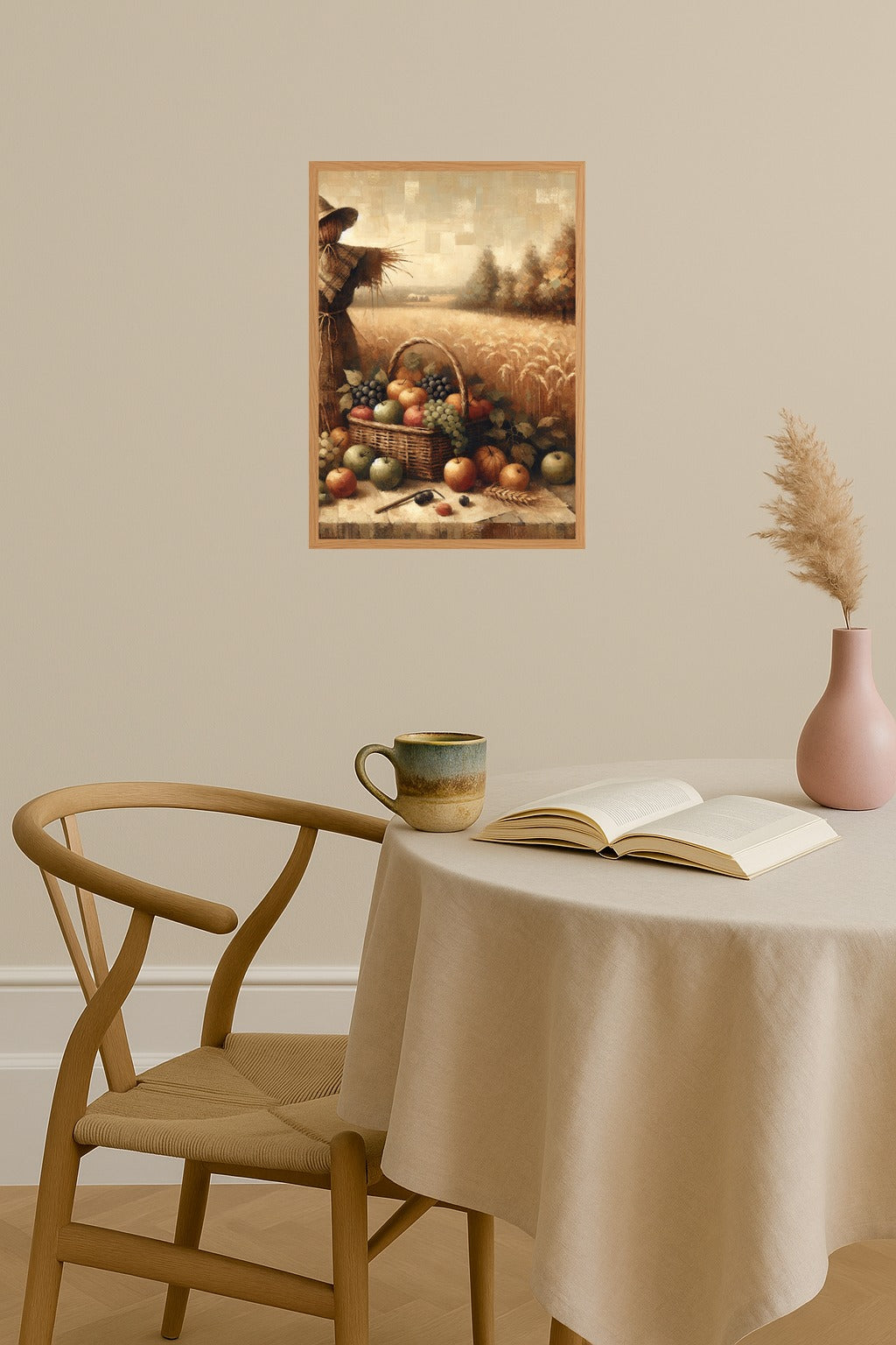 Poster mockup - Single poster in Nordic interior