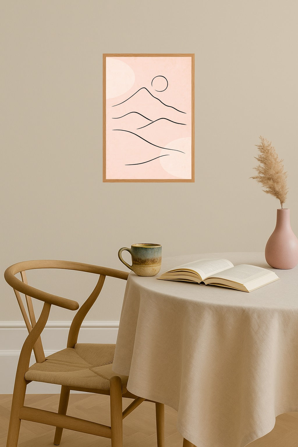 Poster mockup - Single poster in Nordic interior