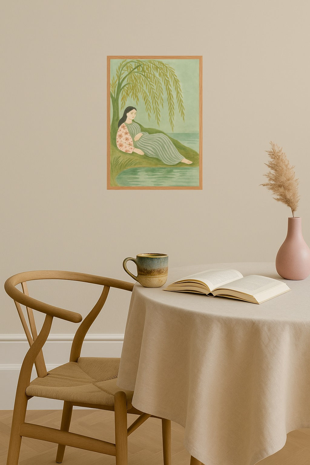 Poster mockup - Single poster in Nordic interior