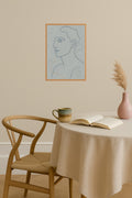Poster mockup - Single poster in Nordic interior