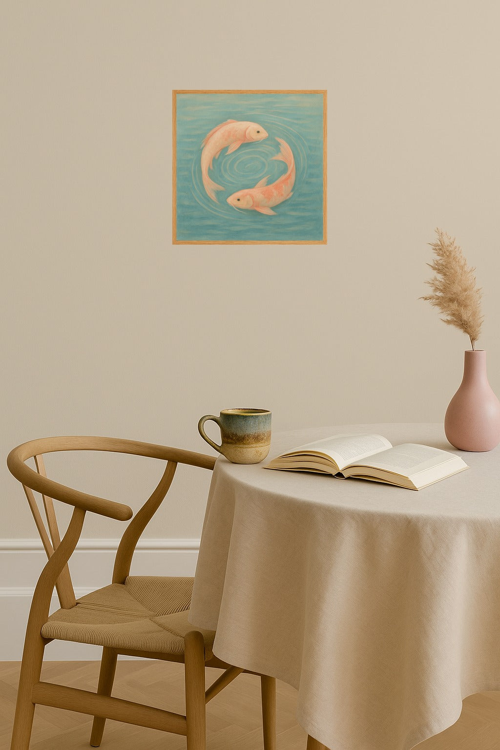 Poster mockup - Single poster in Nordic interior