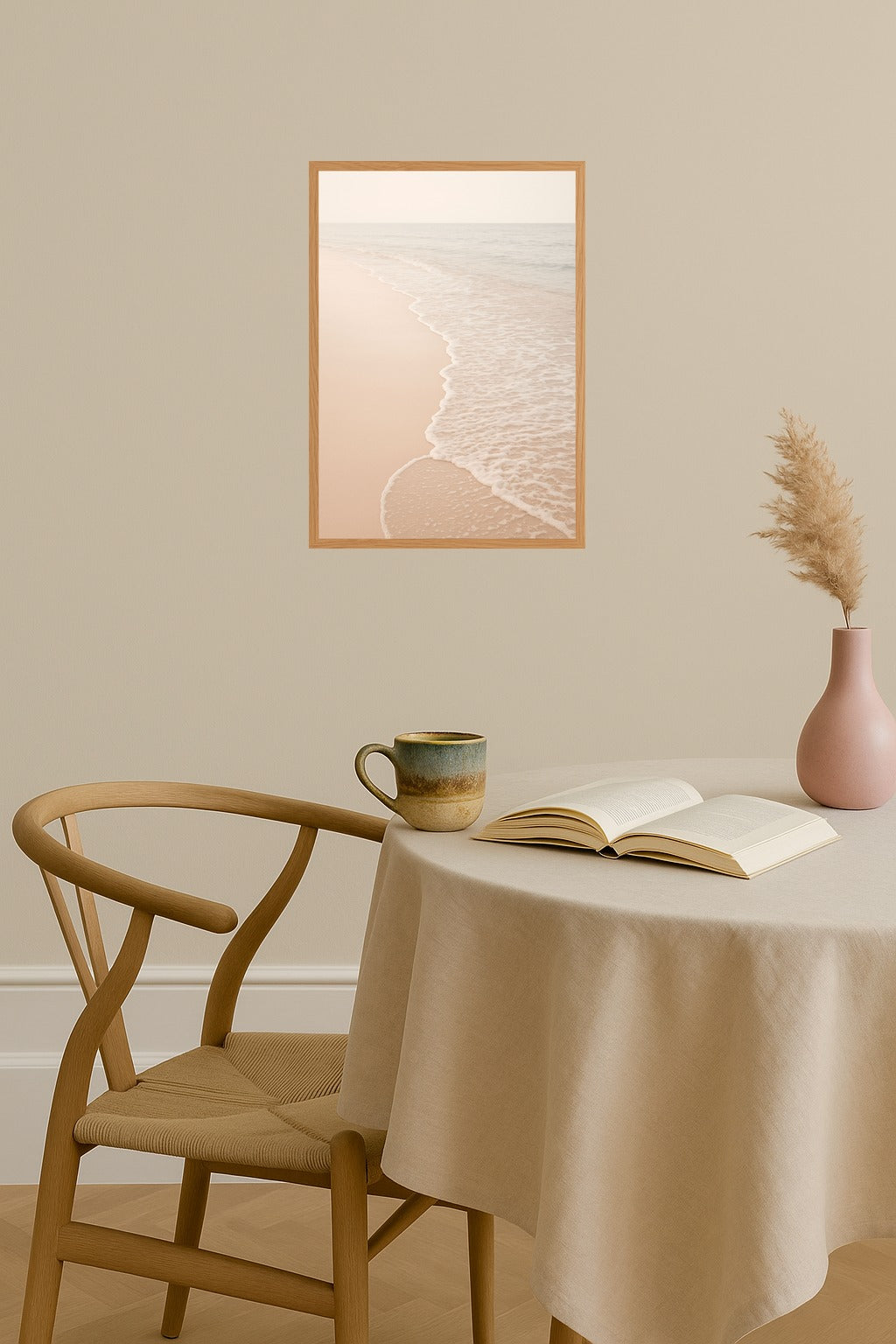 Poster mockup - Single poster in Nordic interior