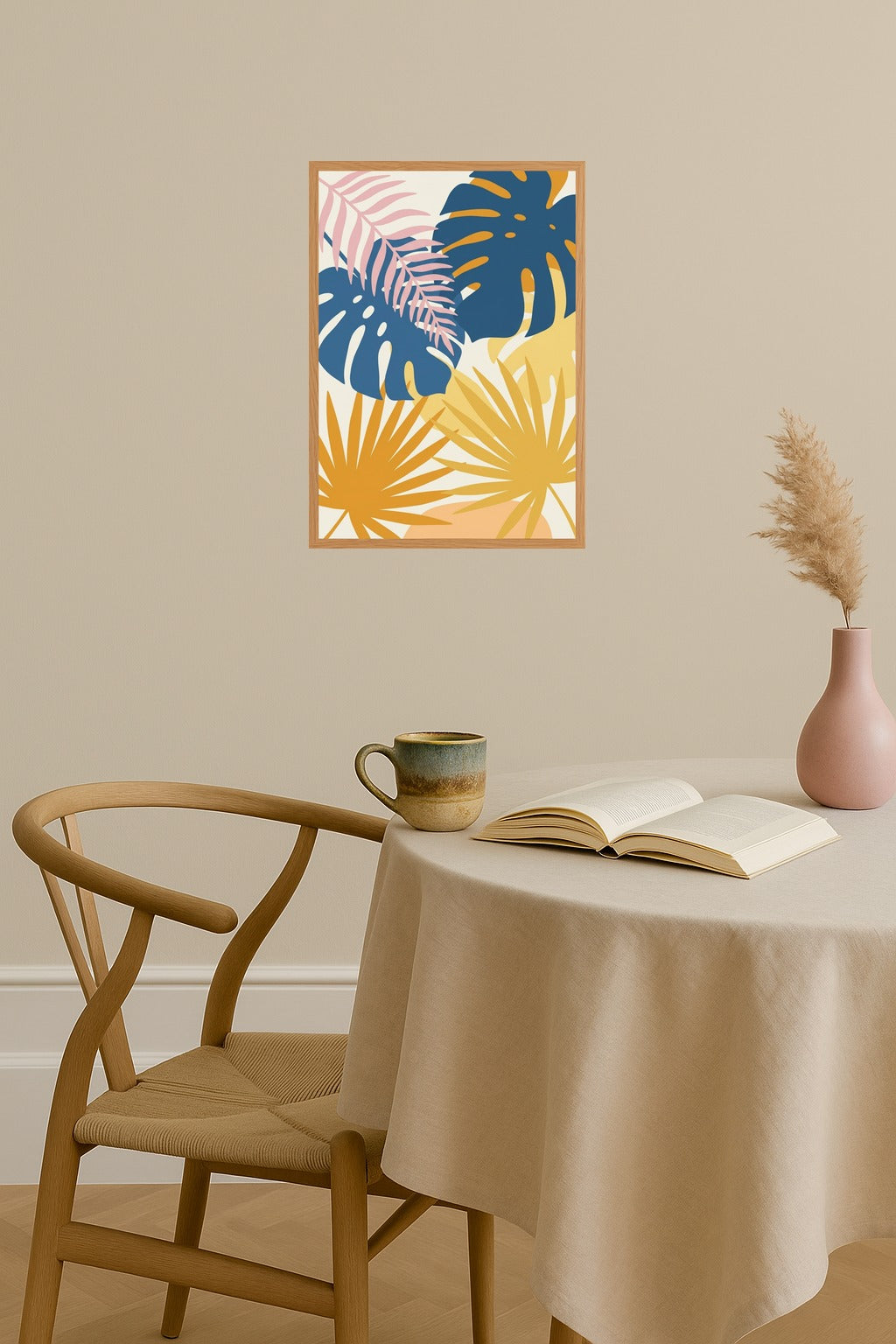 Poster mockup - Single poster in Nordic interior