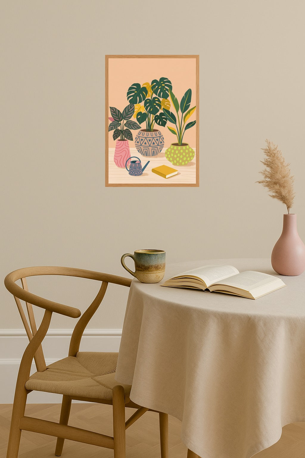 Poster mockup - Single poster in Nordic interior