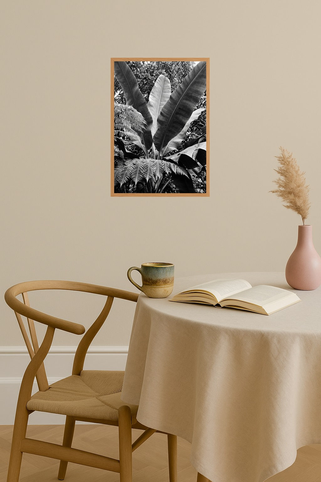 Poster mockup - Single poster in Nordic interior