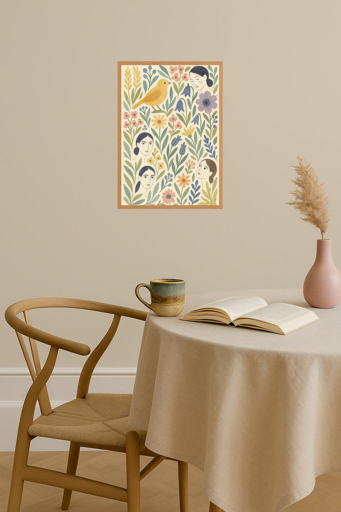 Poster mockup - Single poster in Nordic interior