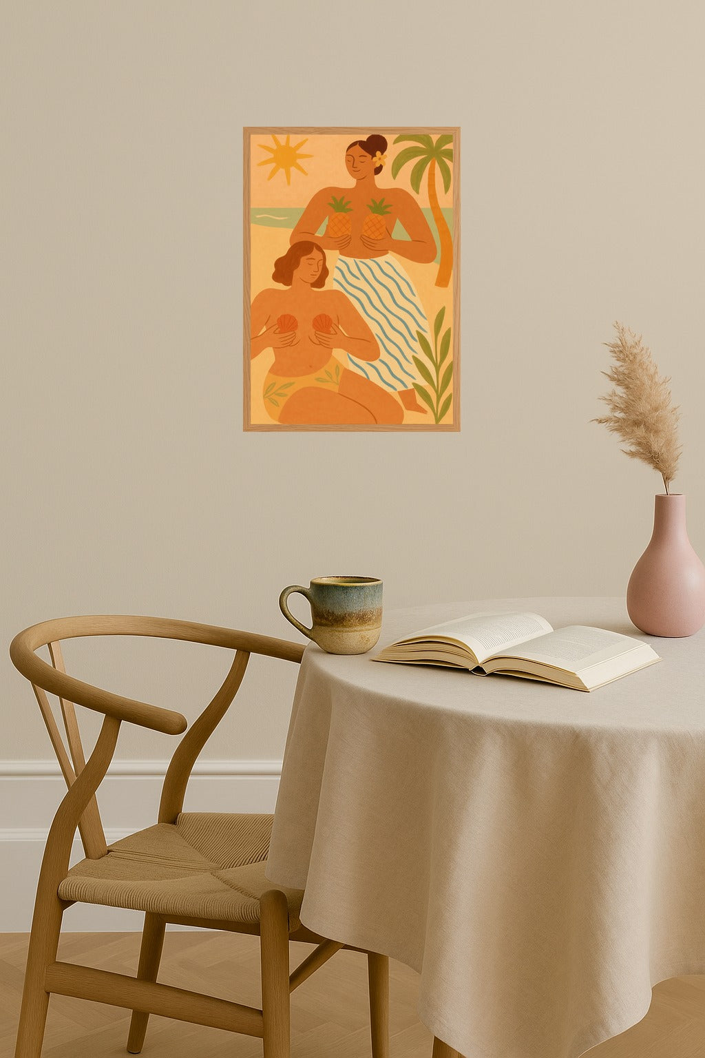 Poster mockup - Single poster in Nordic interior