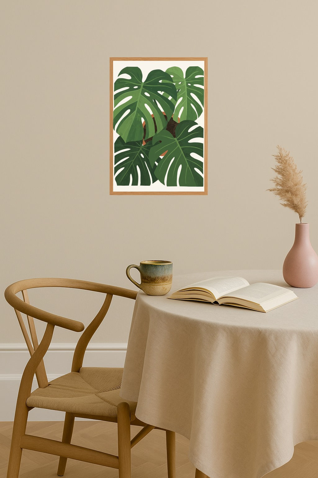 Poster mockup - Single poster in Nordic interior