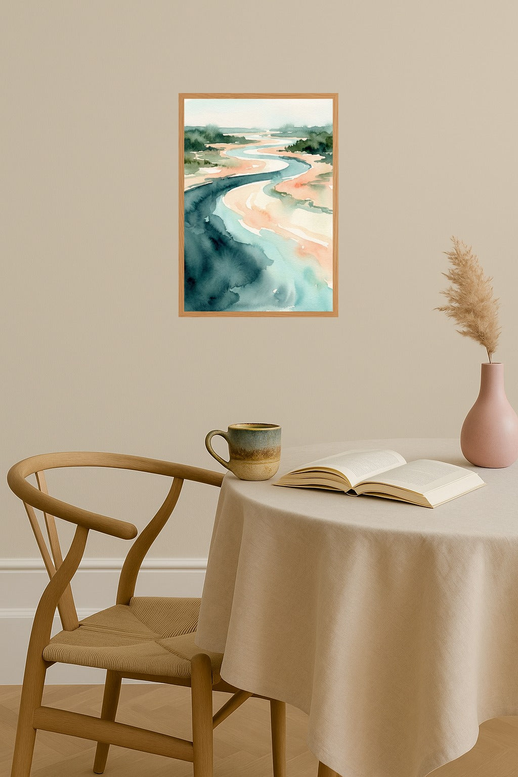 Poster mockup - Single poster in Nordic interior