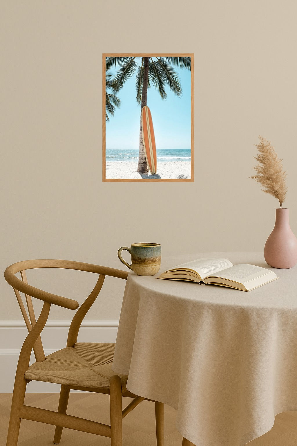 Poster mockup - Single poster in Nordic interior