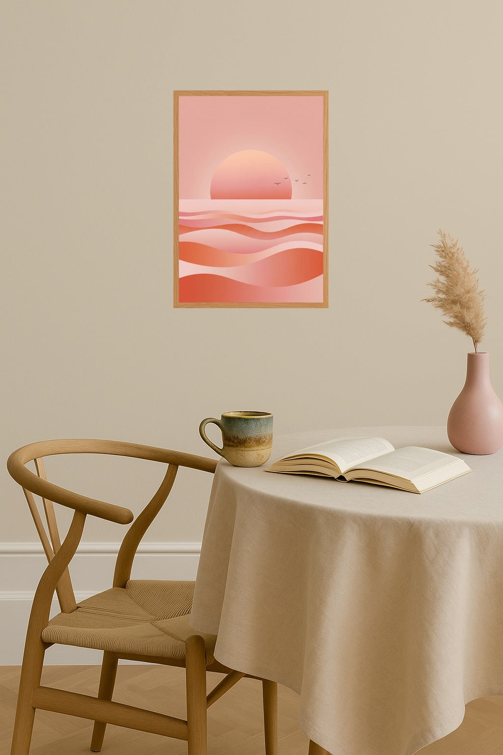 Poster mockup - Single poster in Nordic interior