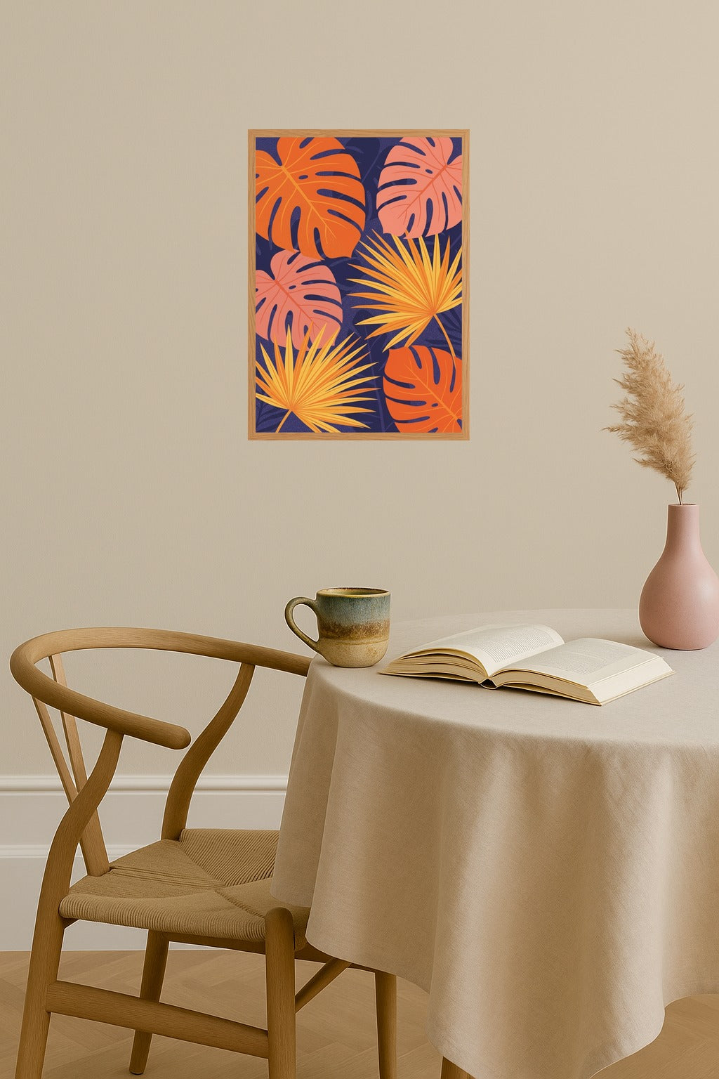 Poster mockup - Single poster in Nordic interior
