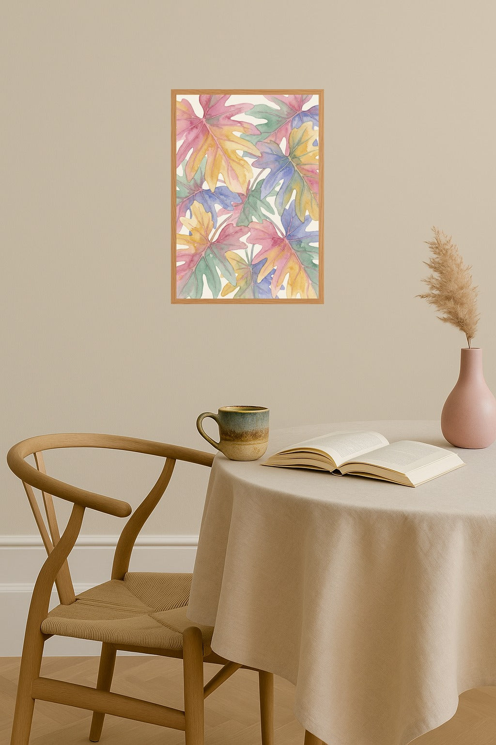 Poster mockup - Single poster in Nordic interior