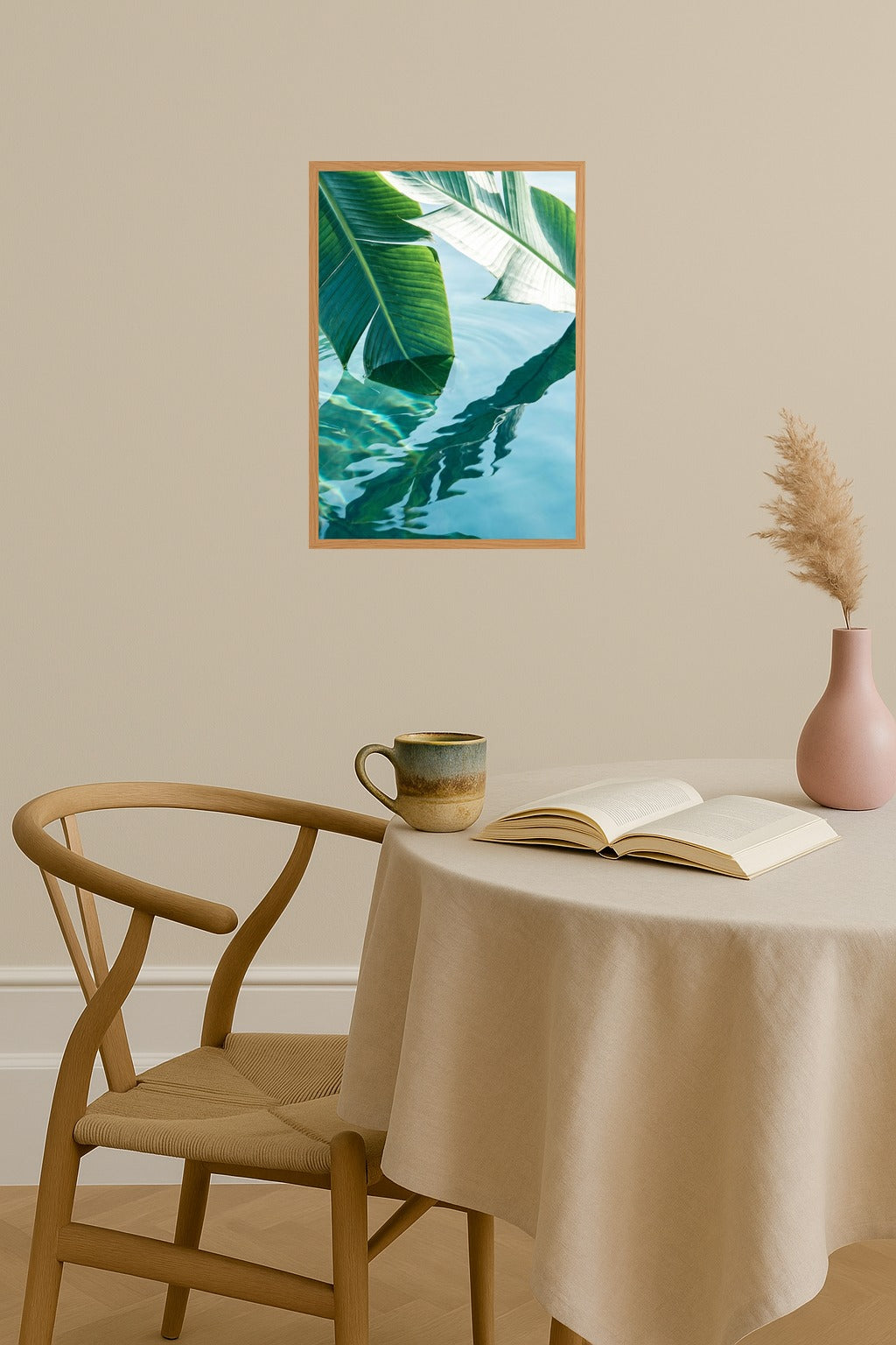 Poster mockup - Single poster in Nordic interior