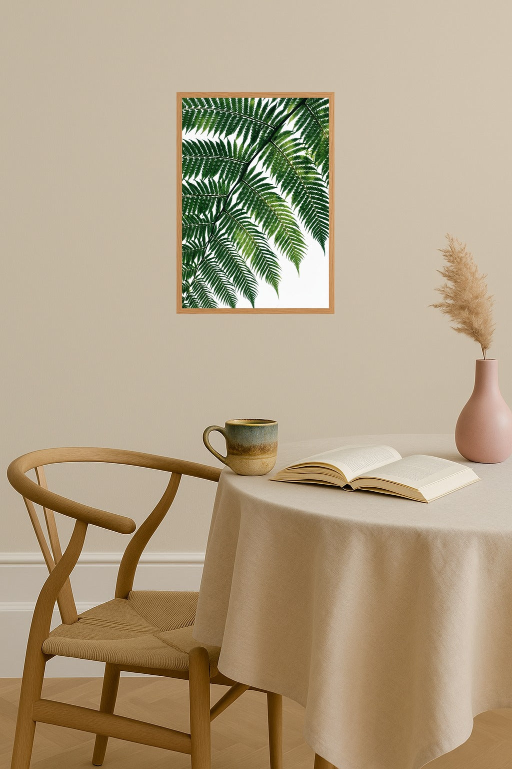 Poster mockup - Single poster in Nordic interior