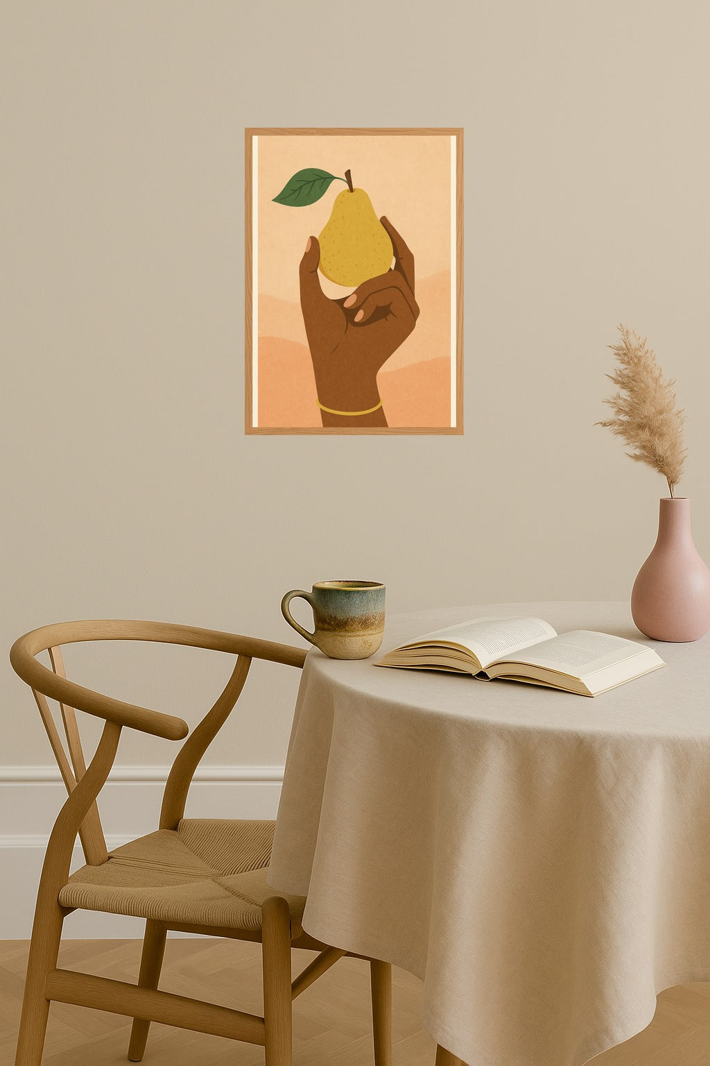 Poster mockup - Single poster in Nordic interior