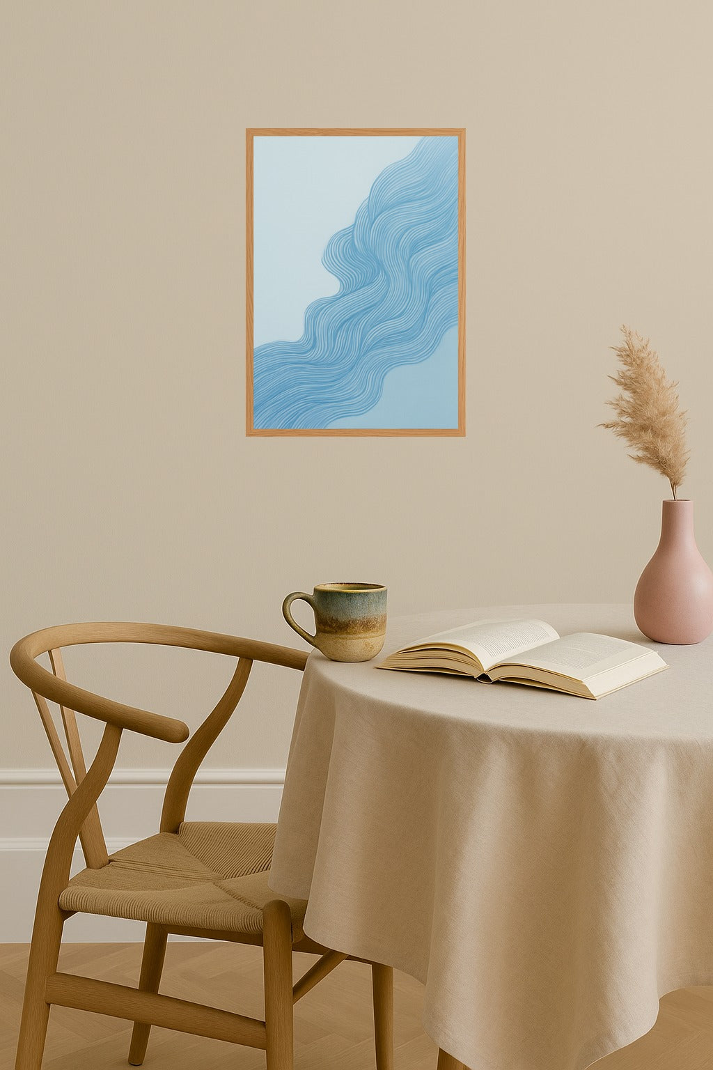Poster mockup - Single poster in Nordic interior