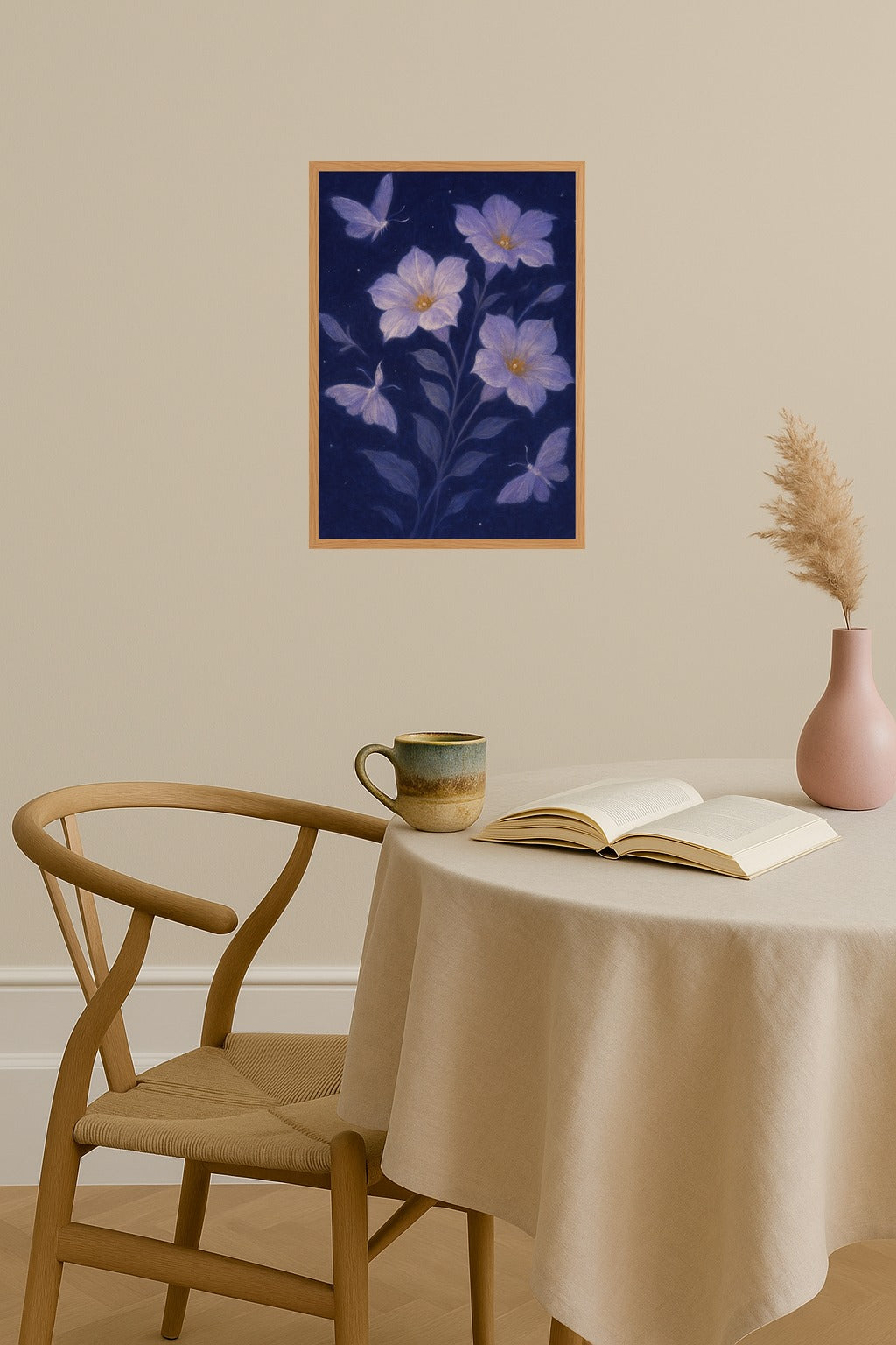 Poster mockup - Single poster in Nordic interior