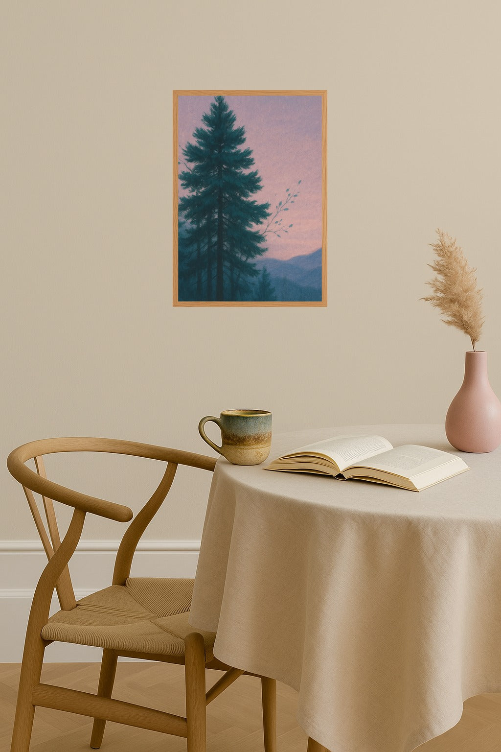 Poster mockup - Single poster in Nordic interior