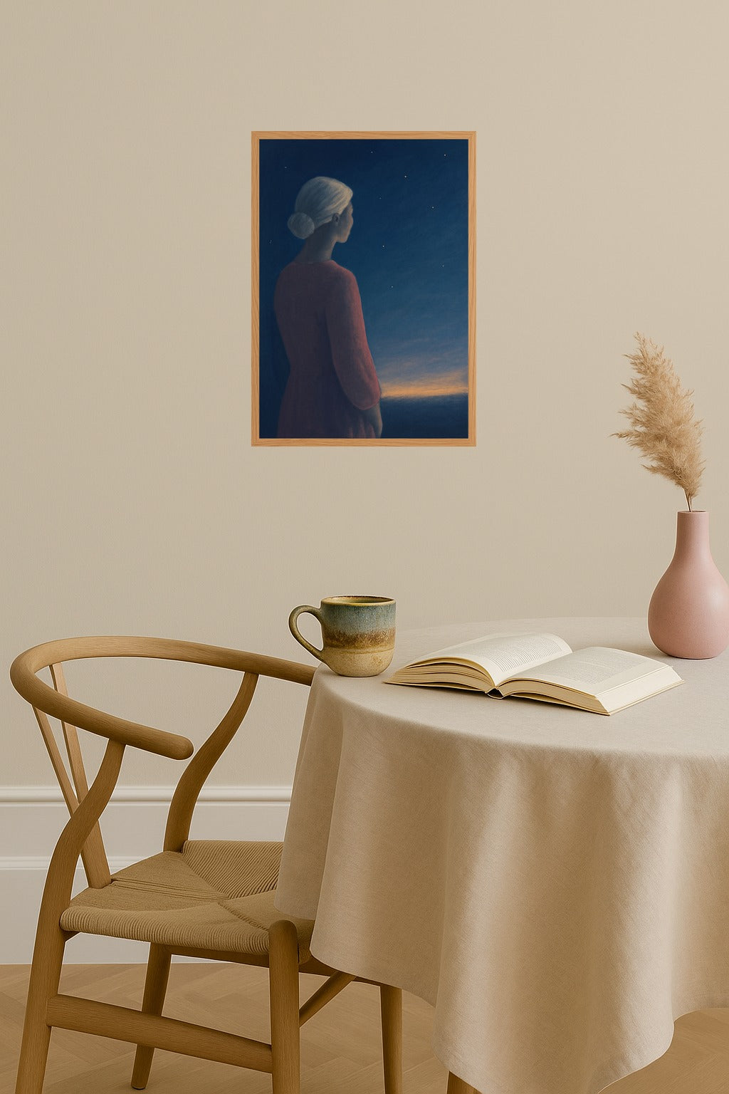 Poster mockup - Single poster in Nordic interior