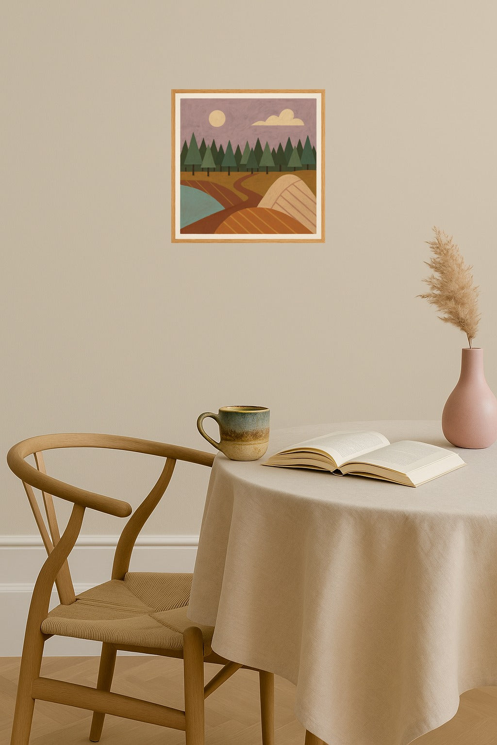 Poster mockup - Single poster in Nordic interior