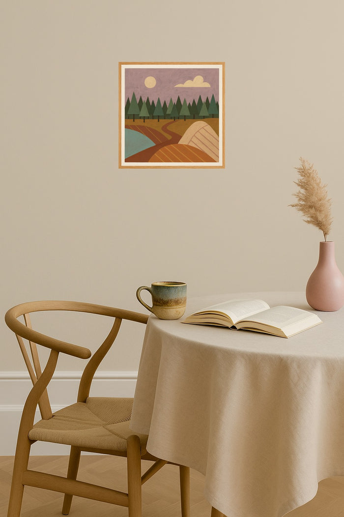 Poster mockup - Single poster in Nordic interior