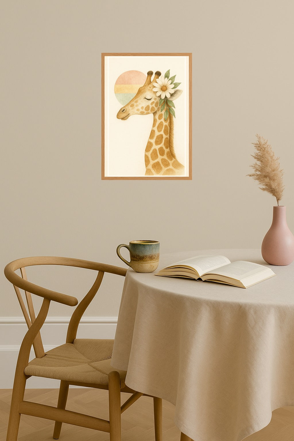 Poster mockup - Single poster in Nordic interior
