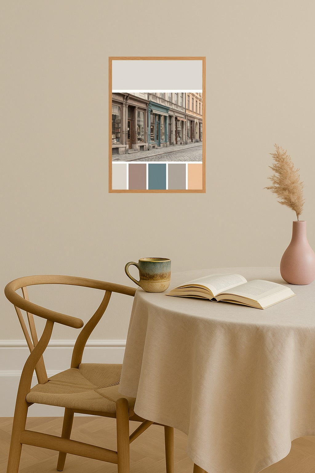 Poster mockup - Single poster in Nordic interior