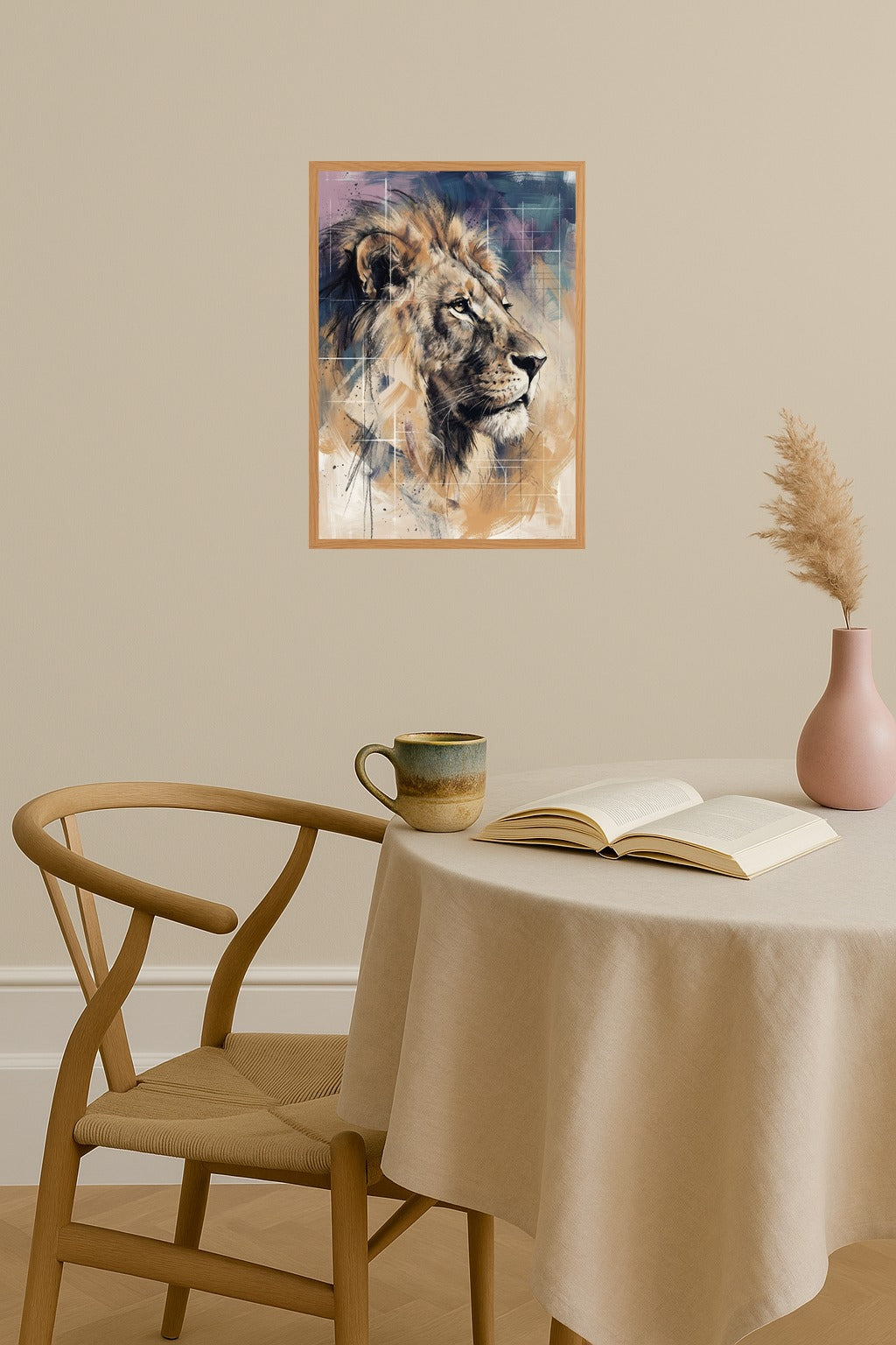 Poster mockup - Single poster in Nordic interior