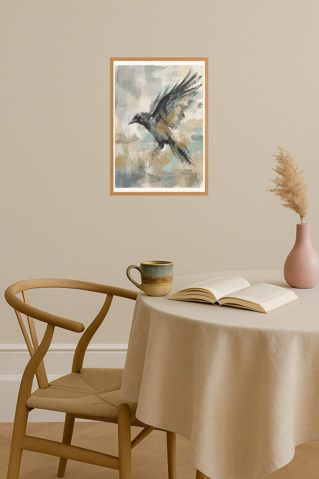 Poster mockup - Single poster in Nordic interior
