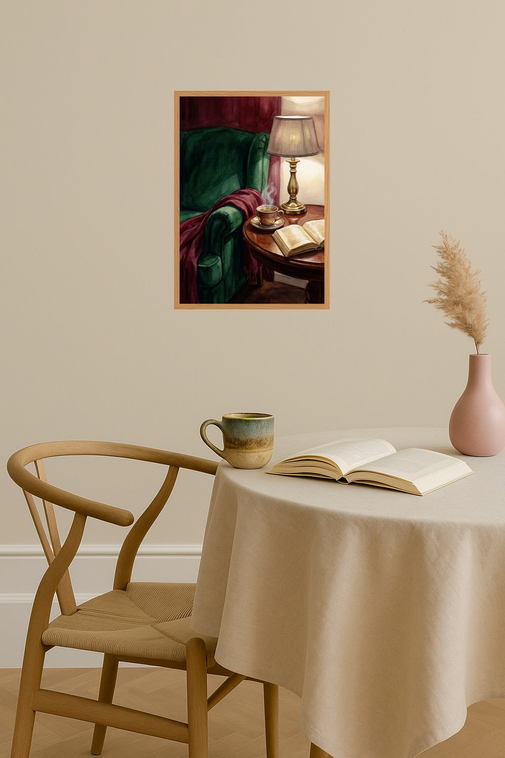 Poster mockup - Single poster in Nordic interior