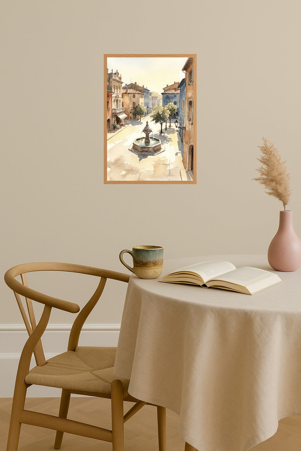 Poster mockup - Single poster in Nordic interior