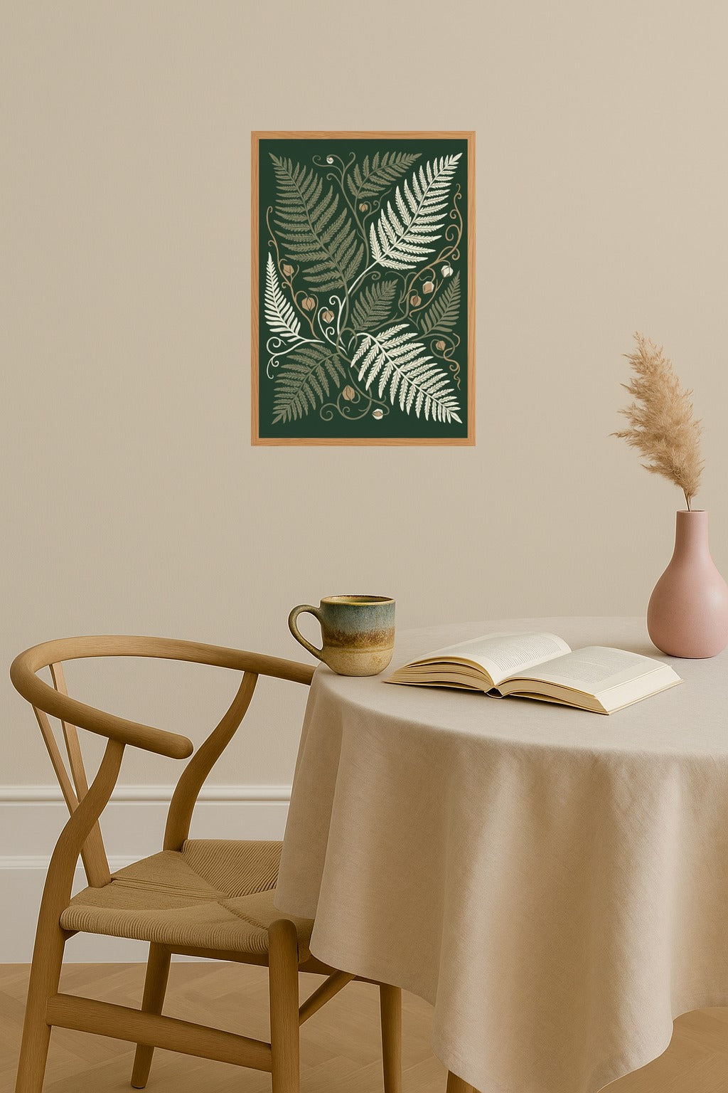 Poster mockup - Single poster in Nordic interior