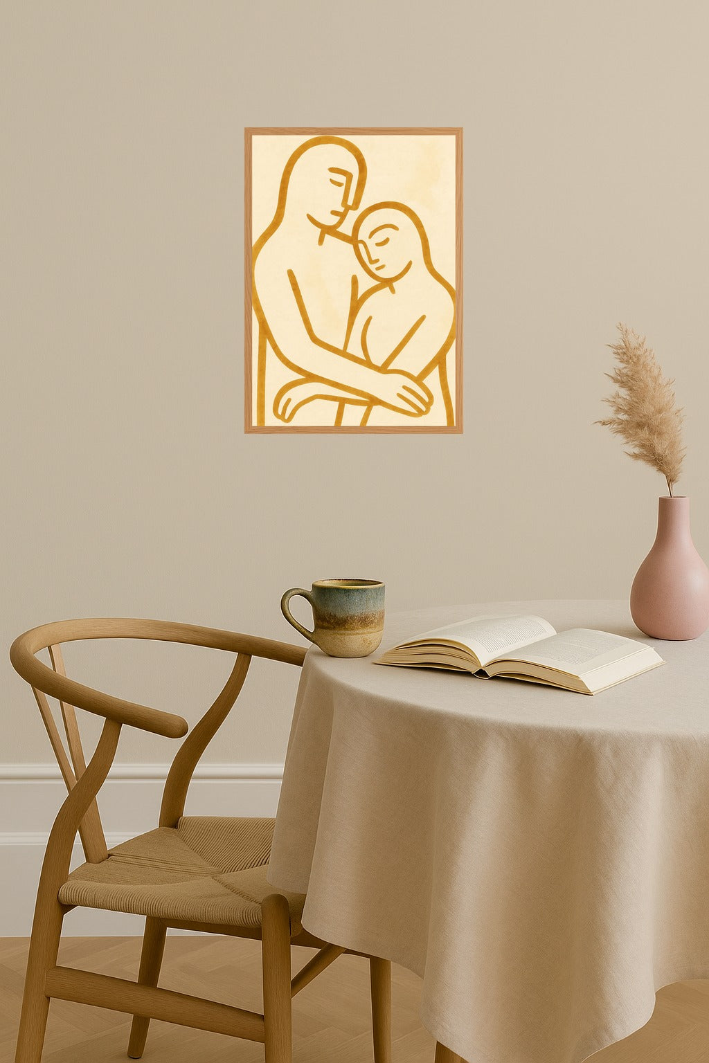 Poster mockup - Single poster in Nordic interior