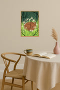 Poster mockup - Single poster in Nordic interior