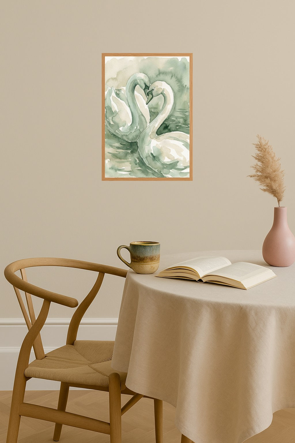 Poster mockup - Single poster in Nordic interior