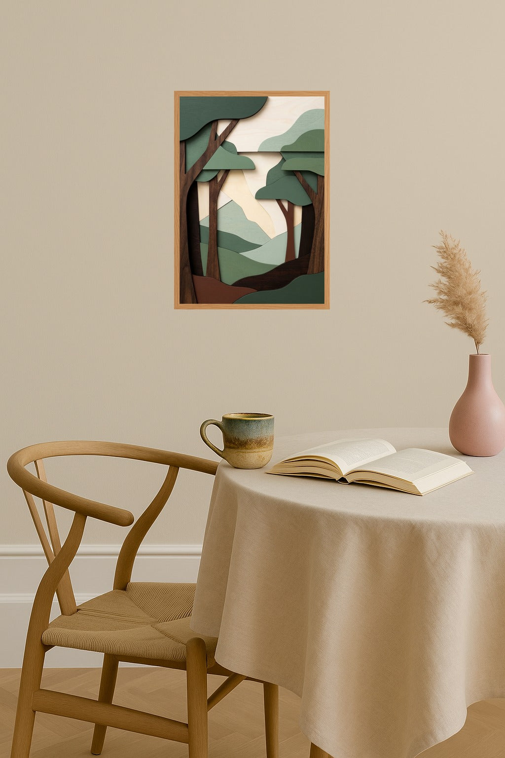 Poster mockup - Single poster in Nordic interior