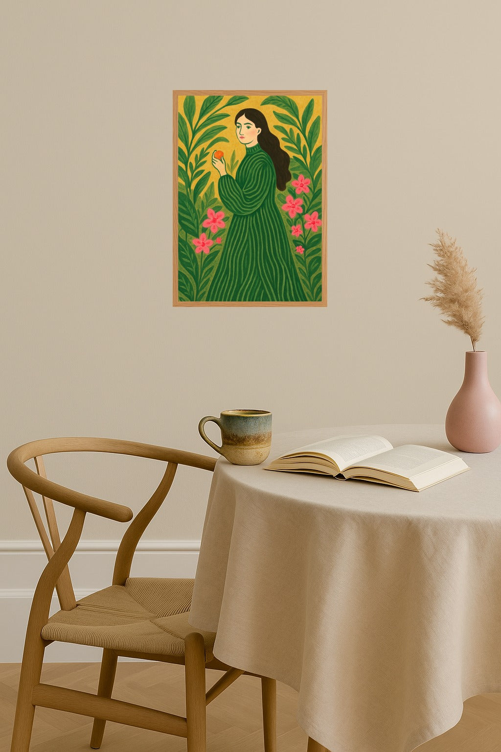 Poster mockup - Single poster in Nordic interior