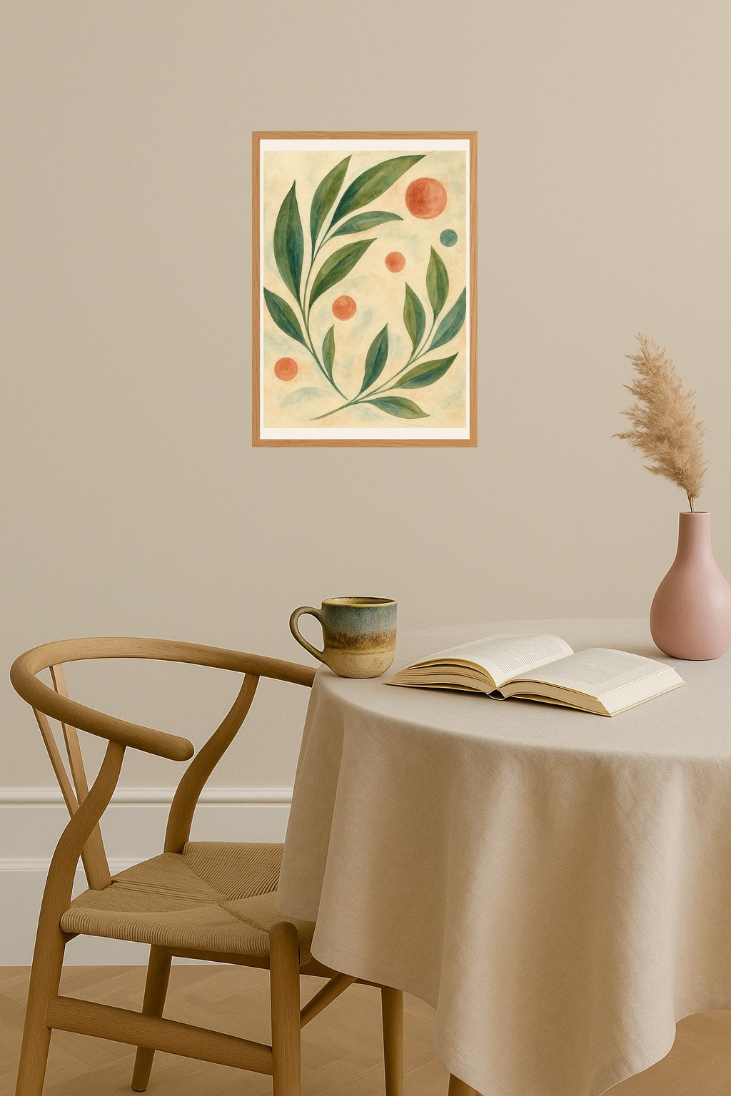 Poster mockup - Single poster in Nordic interior