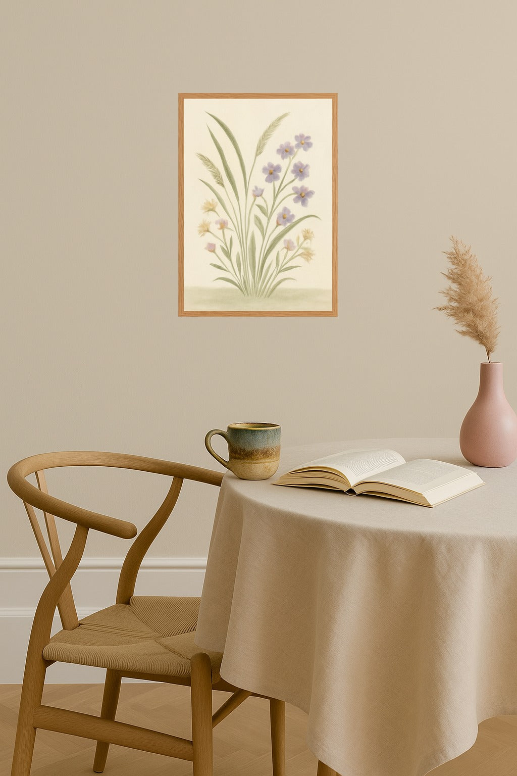 Poster mockup - Single poster in Nordic interior