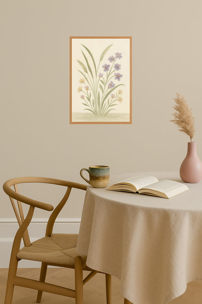 Poster mockup - Single poster in Nordic interior