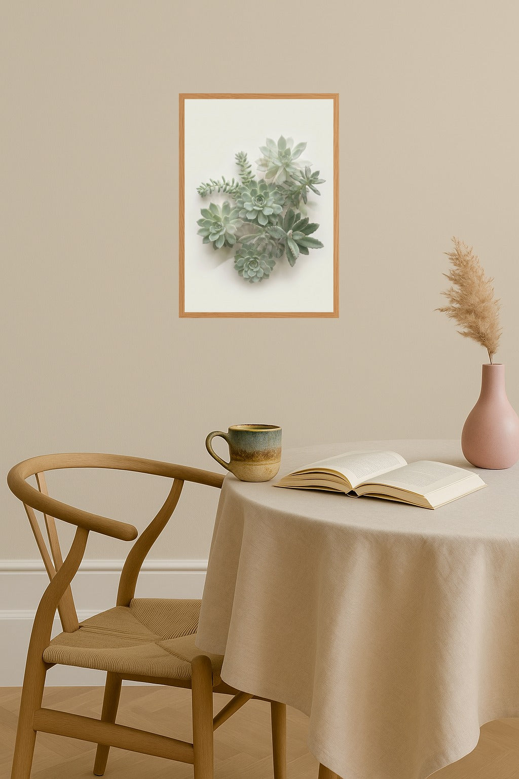 Poster mockup - Single poster in Nordic interior