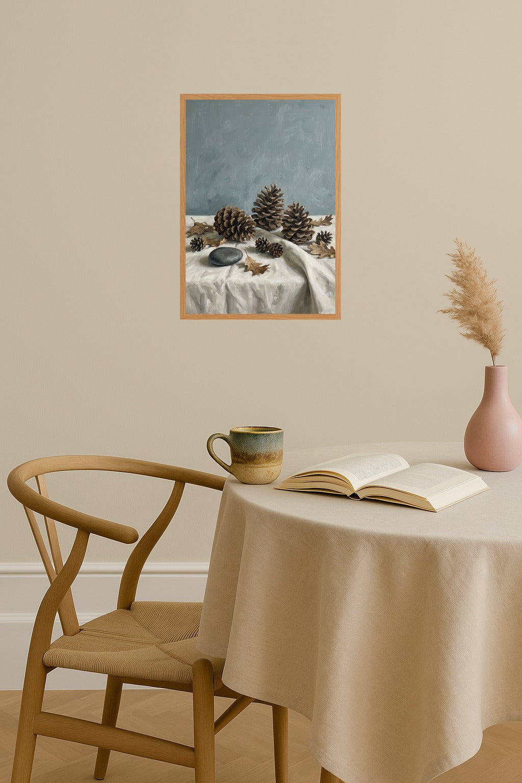 Poster mockup - Single poster in Nordic interior