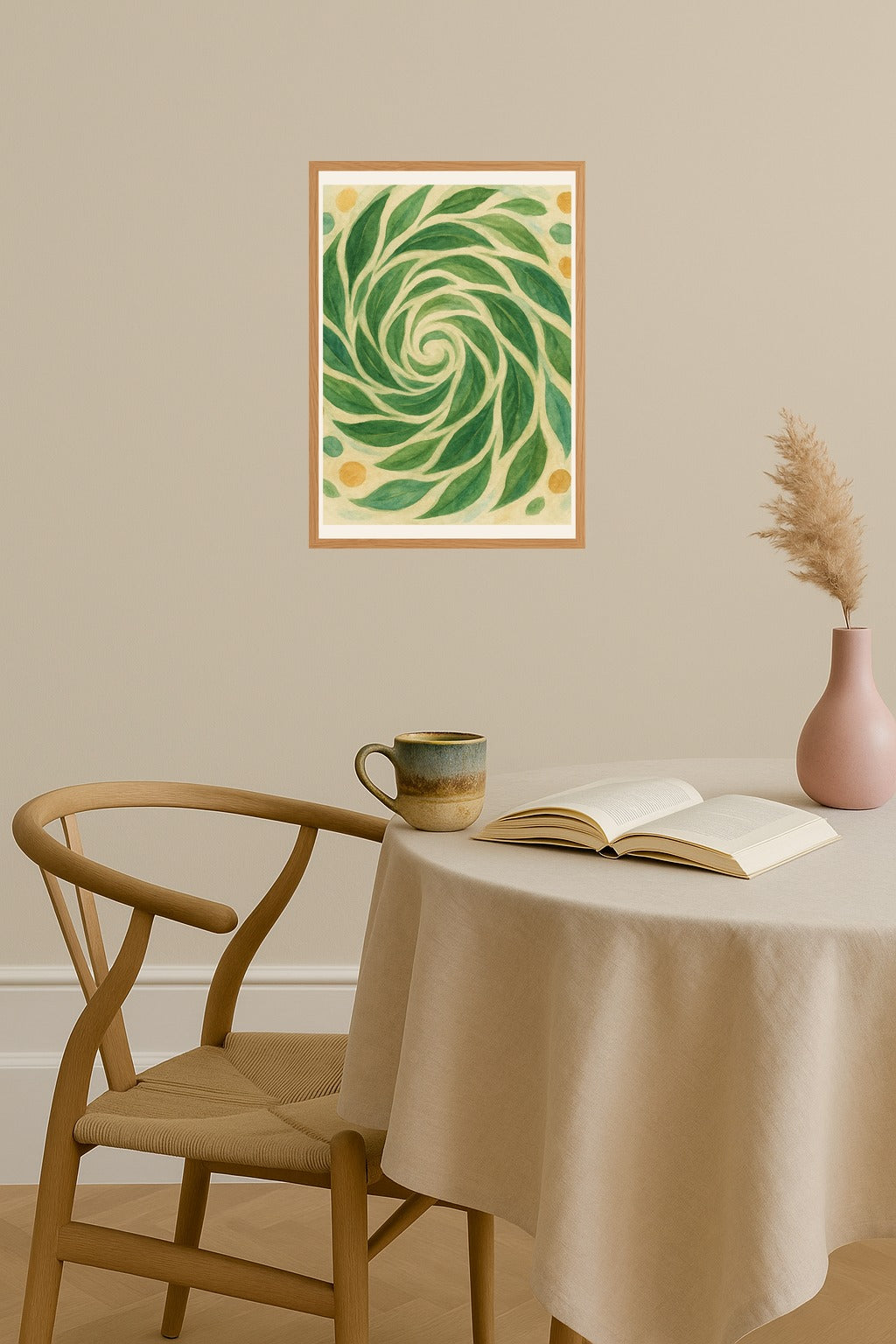 Poster mockup - Single poster in Nordic interior
